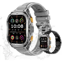 Valdus Herren Fitness-Tracker, Robust, 5ATM Wasserdicht, 530mAh Akku, GPS, Schlafanalyse, Herzfrequenzmessung, Fitnessuhr – Schwarz