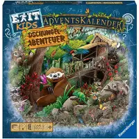 Ravensburger Adventskalender 18957 Exit Adventskalender - Advent Kalender, Jungs & Mädchen, ab 6 Jahren, Puzzle Weihnachtskalender