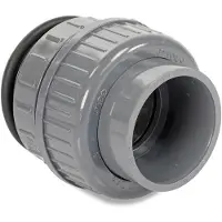 Peraqua d 50 PVC Klebemuffe - 2" Verschraubungen + O-Ring