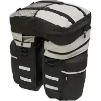 Preiswert & Gut 2x Fahrradtasche und Gepäckträgertasche mit 28 L Volumen Fahrrad Gepäcktasche Gepäckträger Tasche und Packtaschen