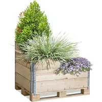 GALAMIO Paletten Hochbeet Gartenparadies 1Stk