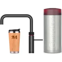 Quooker »FUSION Square COMBI B Schwarz 100°C Armatur (22FSBLK)« Spültischmischer mit 100°C Kochendwasserfunktion Inklusive Thermobecher