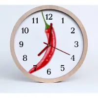 Tulup Holzuhr 20fi cm wanduhr - Chili