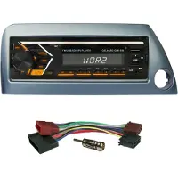 Gelhard AUTORADIO mit USB SD MP3 Bluetooth UKW RDS kompatibel mit Ford KA 1996>2008 / Blende blau-metallic