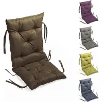Sunnypillow Bankauflage Stuhlkissen Bankkissen 50 x 50 x 50 cm Sitzkissen und Rückenkissen für Hollywoodschaukel Polsterauflage Auflage - Braun