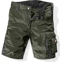 Bullstar Arbeitsshort WORXTAR (Farbe oliv/schwarz, Größe 50, mit Dehnbund)