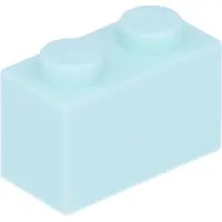 LEGO 250 Stück 3004 Stein Brick 1x2 Part Basic Steine 250 Helles Aqua
