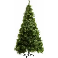 Youjia Künstlicher Weihnachtsbaum 210 cm künstlich Tannenbaum mit 505 Spitzen Christbaum Weihnachtsdeko inkl. Metallständer für drinnen
