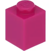 LEGO 100 Stück 3005 Stein Brick 1x1 Part Basic Steine 100 Magenta