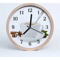 Tulup Holzuhr 20fi cm wanduhr - Eine Tasse Anis