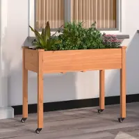 Prolenta Maison Exclusive - Pflanzkübel mit Einsatz und Rollen Braun 118x59x80cm Tannenholz