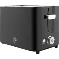 MasterChef Toaster 700 W, 2 Scheiben, 7 Bräunungsstufen, Schwarz