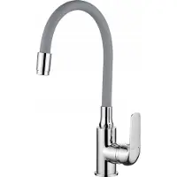 Kuchinox Küchenarmatur mit flexiblem Auslauf grau Elza