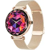 LONGLU Damen Smartwatch mit Telefonfunktion Fitnessuhr mit Anrufen AMOLED Display Sportmodi Herzfrequenz & Schlaftracking iOS Android