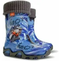 Demar Kinder STORMER LUX Jungen Mädchen Thermostiefel Gummistiefel gefüttert Größe: 22/23, Herstellerfarbe: Motorbike