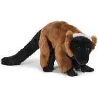 Semo Plüschtier roter Vari 32cm, Kuscheltiere Stofftiere Lemur Zootiere Tiere Affe