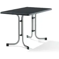 Sieger Klapptisch >Boulevard< in Schiefer anthrazit, mecalit-PRO - 115x72x70cm (BxHxT)