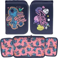 Paso One-Compartment ungefüttert Federtasche mit Klappen Disney Stitch