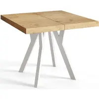 Alpi Möbel Quadratisch Esstisch Ausziehbar Rico, Moderner Wohnzimmertisch 110-210 cm, Solide Konstruktion und Holzbeine, Lancelot