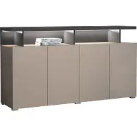 Lomadox Sideboard in beige inkl. Beleuchtung, SELCE-83