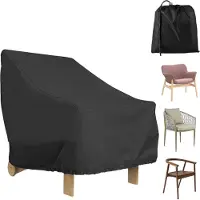 Markenlos Gartenstuhl-Hülle - Außen-Schutz - 1 Stück - 210D Oxford-Gewebe - 80x85x91 cm