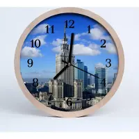 Tulup Holzuhr 30fi cm wanduhr - Warschau Stadt