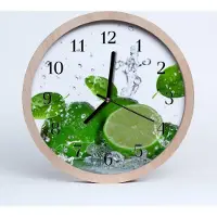 Tulup Holzuhr 20fi cm wanduhr - Limette