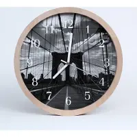 Tulup Holzuhr 30fi cm wanduhr - Bridge City