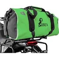 Zieger Gepäckbrücke kompatibel mit Honda CRF 1100 L Africa Twin silber mit Schnorr Hecktasche in grün