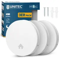 Unitec Design Rauchwarnm. Li Q-Label ws 3er Set