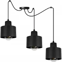 Light11 HOME Moderne LED Pendelleuchte Schwarz mit Lampenschirm – Hängelampe für Decke