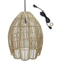 Lumisky AVILA Außen-Hängeleuchte mit Netzaufhängung, 50 cm Durchmesser, 60 cm Höhe