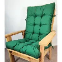Rattani Polster für Gartenstuhl , Schaukelstuhl Sevila , Gr. 125 x 55 cm , Colore verde scuro (dunkelgrün)