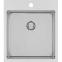 QUELLMALZ Edelstahl-Einbau-Spüle AIRA 1 - ab 50er Unterschrank, 450 x 510 cm
