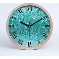 Tulup Holzuhr 25fi cm wanduhr - schwarze Spitzen - Tand
