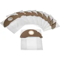 VHBW 10x Staubbeutel kompatibel mit Kärcher WD 2.250 Staubsauger - 26cm x 24cm Weiß