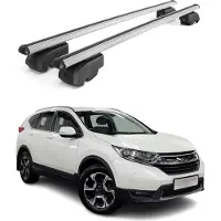 Omtec Dachträger Gepäckträger für Honda CR-V 2019-2023 Querträger ABE Alu Grau 2x