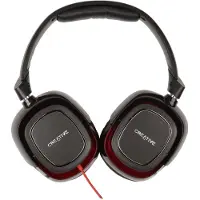 Creative Labs Labs Draco HS880, Kabelgebunden, Gaming, 20 - 20000 Hz, 268 g, Kopfhörer, Schwarz, Rot