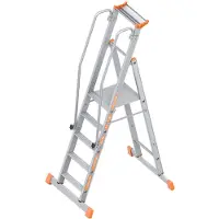 Layher Topic 1074 Plattformleiter 5 Stufen mit Traverse