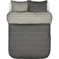 Marc O'Polo Bettwäsche Monogram Schwarz Bio-Baumwollsatin-200 x 220 cm
