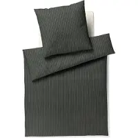 JOOP! Soft-Flanell Bettwäsche-Garnitur Soft Stripes Farbe Green Größe 135x200+80x80 AL