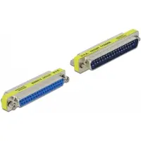 DeLOCK D-Sub 37 Pin Adapter Stecker zu Buchse - Portschoner, D-Sub 37pin, D-Sub 37pin, Silber