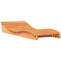 Syfax Sonnenliege Wachsbraun 205x80x31,5 cm Massivholz Kiefer