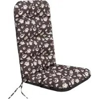 Sellbee Bjird Stuhlauflagen Kissen für Gartenmöbel Gartenmöbelauflagen - Basia - 123 x 48 x 7 cm - Braun Chocolate