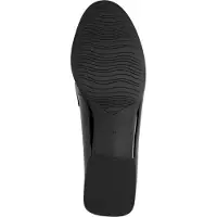 Marco Tozzi Damen Slipper Loafer elegant mit glänzendem Finish 2-24250-45, Größe:37 EU, Farbe:Schwarz