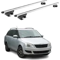 Aurilis Dachträger Grundtäger für Skoda Fabia Scout 2007-2014 5 tür 90kg Alu Grau 2x ABE