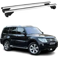 Omtec Dachträger Grundtäger für Mitsubishi Pajero Sport 2008-2015 75kg Alu Silber 2x