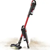 TurboTronic Akku Staubsauger - IQ9 - kabelloser 2in1 Stabstaubsauger & Handstaubsauger, 10 kPa Saugleistung, bis zu 35 Min. Laufzeit, beutellos, LED-Bodenbürste Red