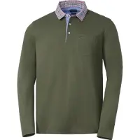 Franco Bettoni Herren Poloshirt mit Hemdkragen langarm, atmungsaktiv und pflegeleicht