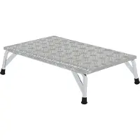 MUNK Günzburger Steigtechnik Arbeitspodest Aluminium-Warzenblech 1 Stufe - 050032